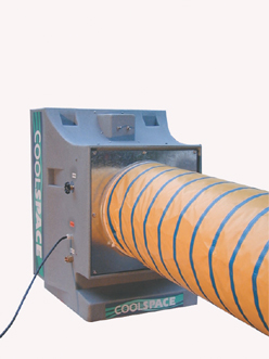 Our range of Coolspace Portable Fans employing Evaporative Coolers