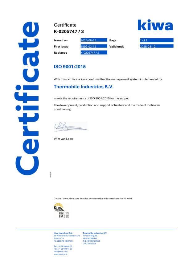 ISO 9001:2015 Certificate
