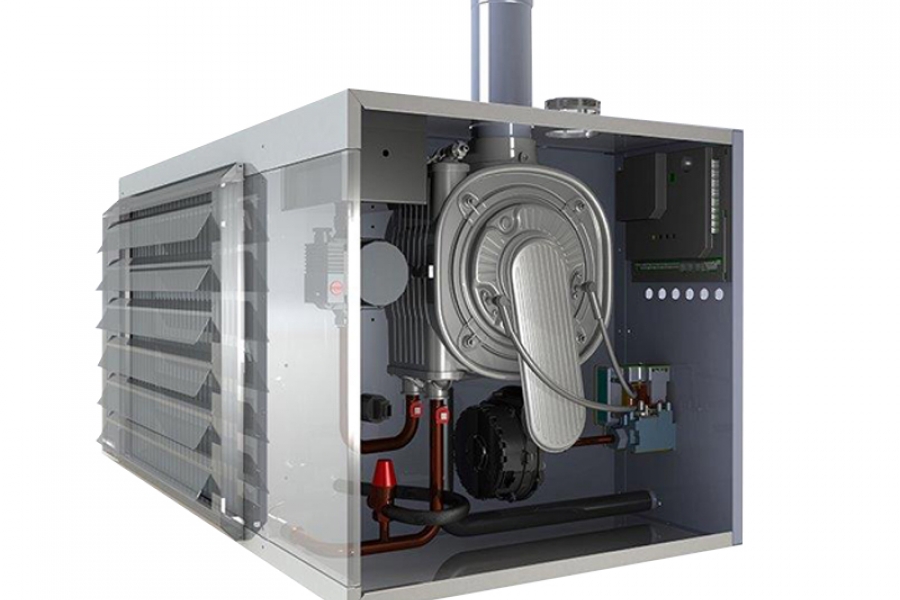 Condensing gas fired heaters